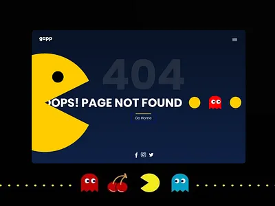 Daily UI 08 - Error 404 Page 404 error 404 not found 404page app challenge design web