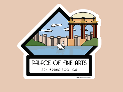 Palace of Fine Arts - Sticker Design