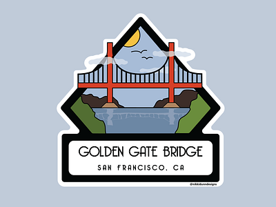 Golden Gate Bridge - Sticker Design