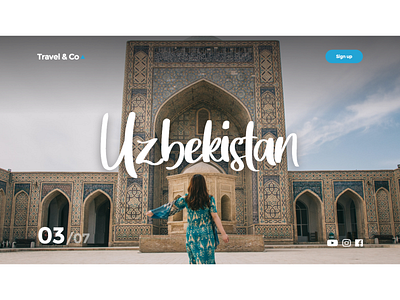 Web Design adobe xd design mockup tashkent travel agency uzbekistan web webdesign