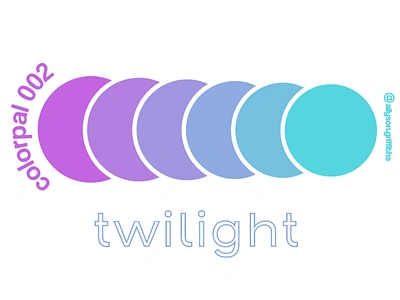 "Twilight" Daily Color Palette color palette color schemes color swatch illustrator typography vector