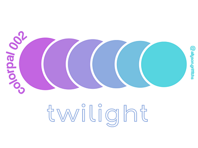 "Twilight" Daily Color Palette color palette color schemes color swatch illustrator typography vector