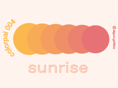 Sunrise Daily Color Palette