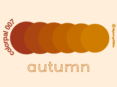 Autumn Daily Color Palette animation color palette color schemes color swatch colorpalette colorscheme design illustration typography vector