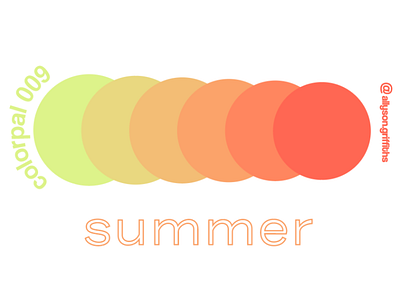 Summer Daily Color Palette color palette color schemes color swatch colorpalette colorscheme colorswatch design illustration illustrator typography