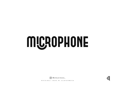 microphone logo concept