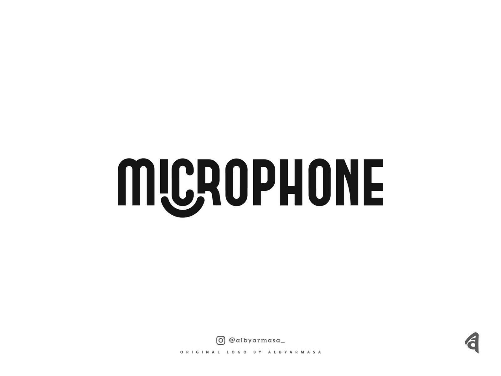 microphone logo concept by Alby armasa on Dribbble