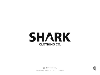 shark logo concept bag brand branding business buy logo cloth clothing company fin hoodie illustration logo logo design logotype ocean proffesional shark simple logo towel vector