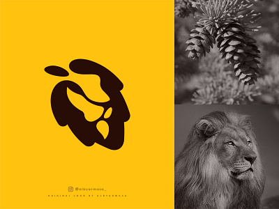 pinecone lion logo