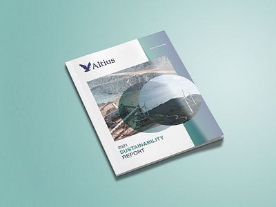 ESG Report for Altius Mining annual report design esg graphic design print report