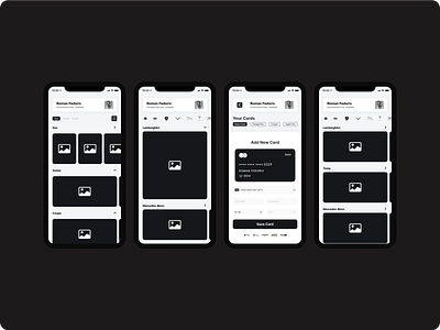 Rental Car App | Wireframe | UI