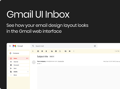 Gmail UI | UI | Email | Mail app design email gmail mail ui ux