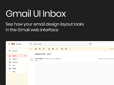 Gmail UI | UI | Email | Mail