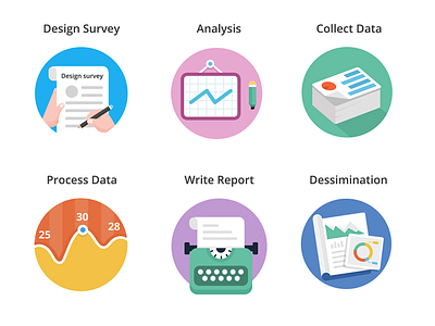 Design Tool analysis chart computer data design flat illustration magazine paper report survey typewriter