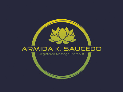 Armida logo design ||  water Lilly logo design