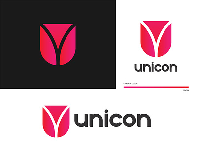 unicon logo design // U letter logo design abstract app app icon brand identity branding business greadient logo design logo designer minimal modern modern logo software logo trend u u letter u logo