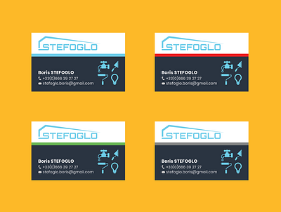 Visiting Card STEFOGLO design logo