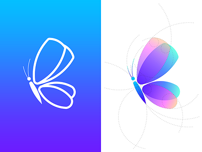 Butterfly Logo butterfly icon illustrator logo sketch