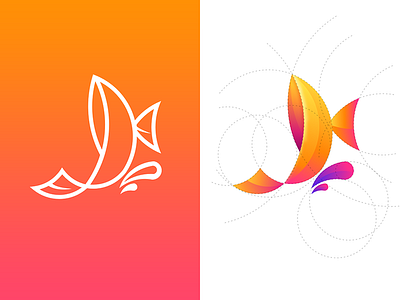 Fish Logo fish illustrator logo sketch