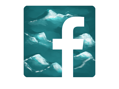 Facebook Icon Digital Art