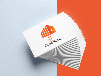 Cloud Music Logo business logo design logo design music logo sound