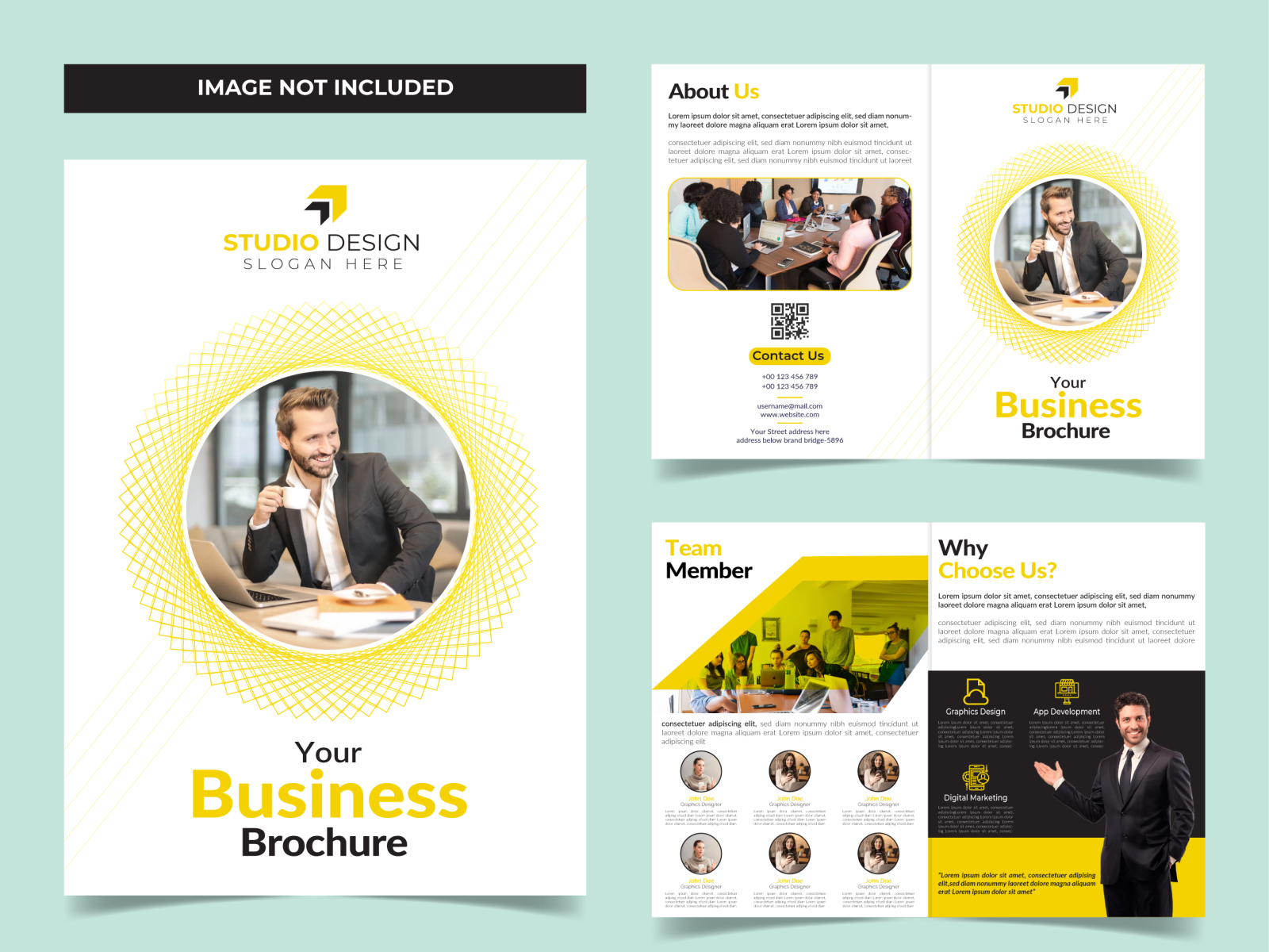 a4 bifold brochure by SHAON-11 on Dribbble