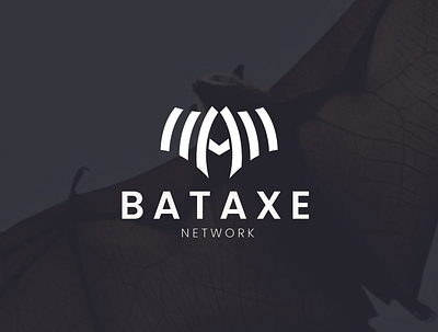 Logo Branding - BATAXE NETWORK abstract bat branding design logo logomark minimal network