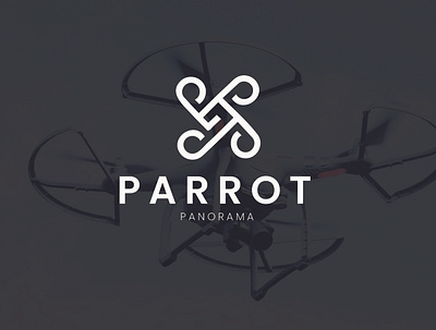 Logo Branding - PARROT PANORAMA abstract branding design drone drones logo enthusiast logo logomark minimal minimalist