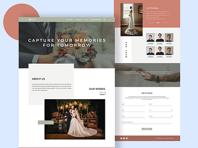 Hook Wedding Photography Agency Landing Page UI branding design landing page marriage photographer photography ui ui design uiux ux wedding wedding photography