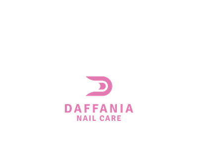 DAFFANIA Nail Care beauty care concept d logo graphic health identity logo logodesign logoideas luxury nail nail salon nature pink salon sign simple simplicity symbol icon