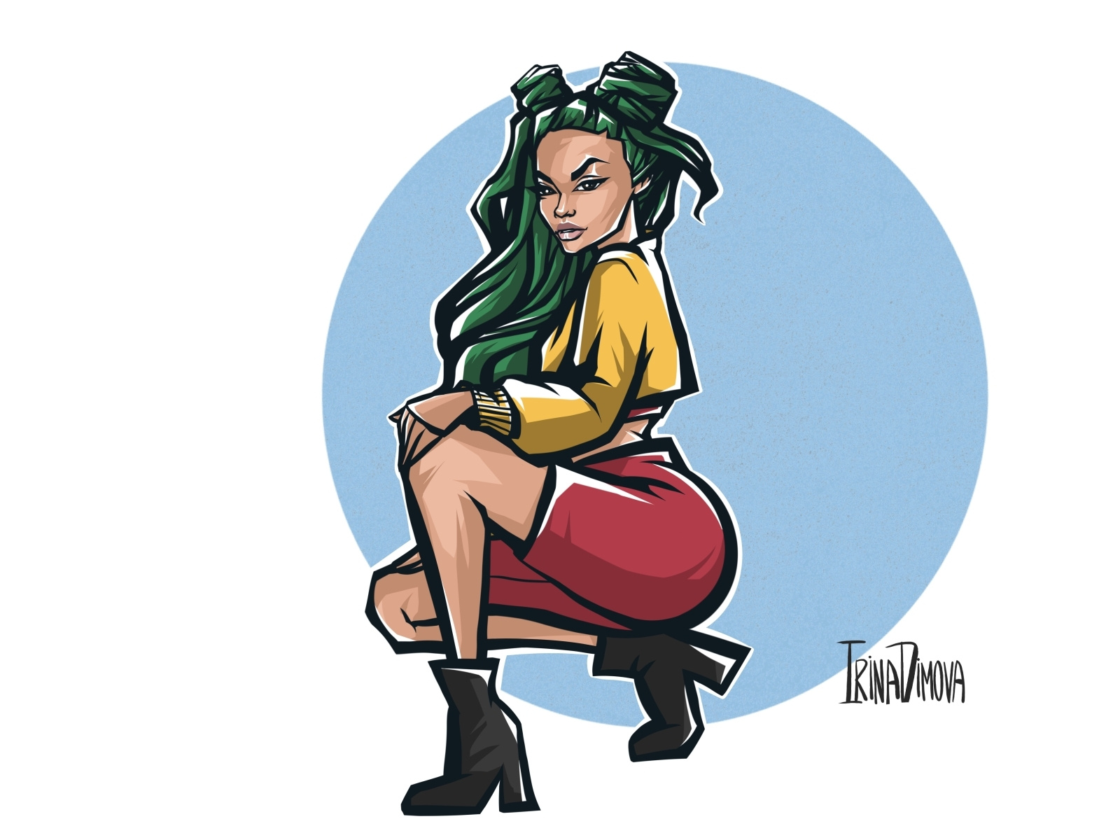 Dancehall Queen by Irina on Dribbble