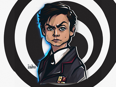 Number Five From Umbrella Academy character character concept character design fan art illustration movie art netflix number five sticker sticker art sticker artist umbrella academy