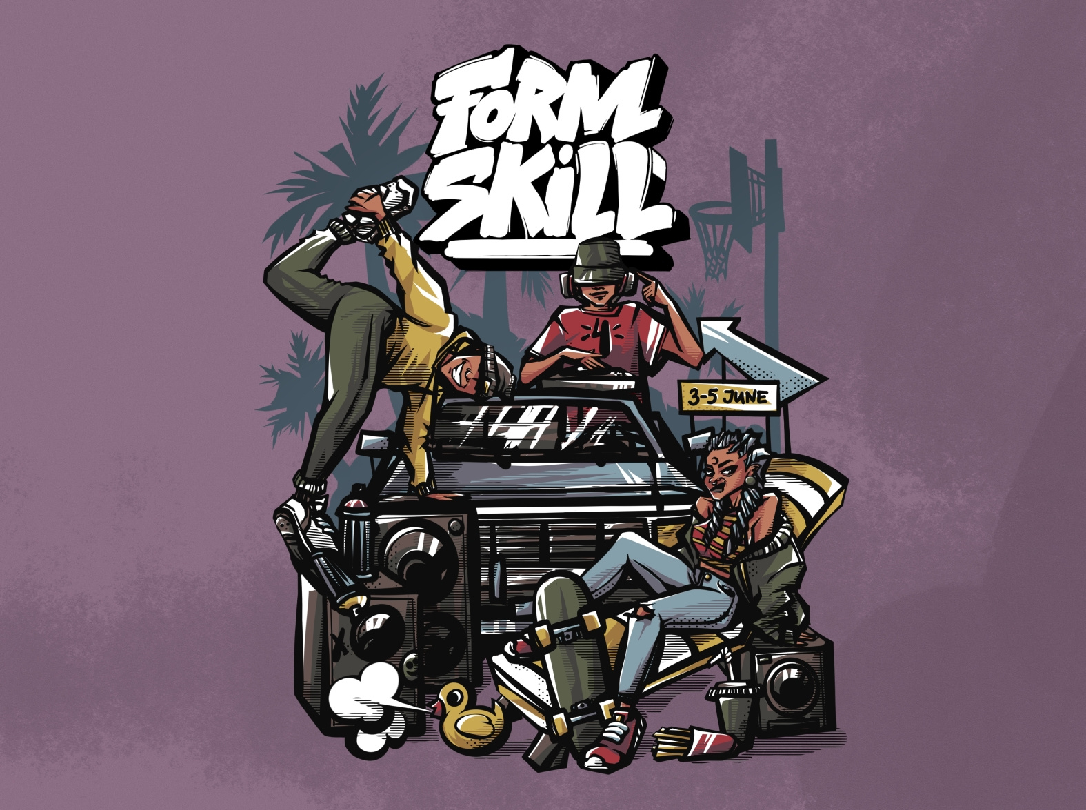 Poster For HipHop Festival by Irina on Dribbble