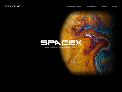 SPACEX design ui web