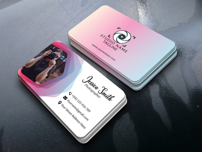 Photography Business Card Design. by Farjana ahmed on Dribbble