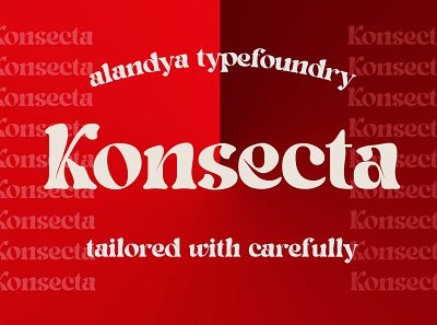 Konsecta - Unique and versatile serif display branding decorative design font illustration logo typeface typography vector