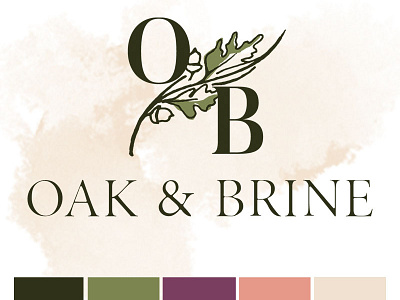 Oak & Brine Logo Design design logo
