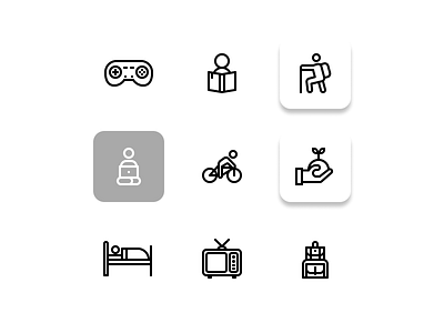 Holiday icons set ( preview ) app art branding clean design flat graphic design icon illustration illustrator logo minimal ui ux vector web website