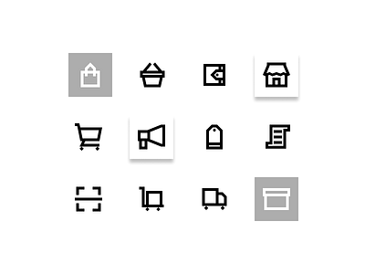 Ecommerce icons set ( preview ) app art branding clean design flat graphic design icon illustration illustrator logo minimal ui ux vector web website