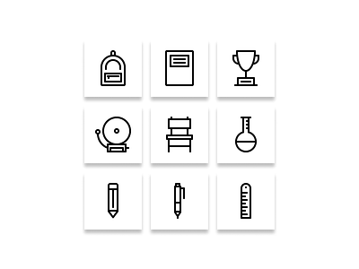 Back to school icon ( preview ) app art branding clean design flat graphic design icon illustration illustrator logo minimal ui ux vector web website