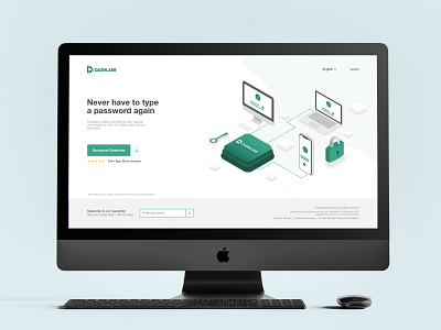 Daily UI #003 - Dashlane Landing Page daily ui dailyui dailyui003 design illustration isometric isometric art isometric design isometric illustration isometry landing landing page landing page design landingpage minimal ui ui daily