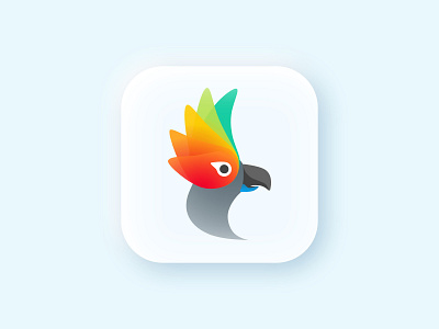 Daily UI #005 - App Icon bird icon bird illustration bird logo branding daily ui dailyui design icon ios logo minimal parrot logo ui daily