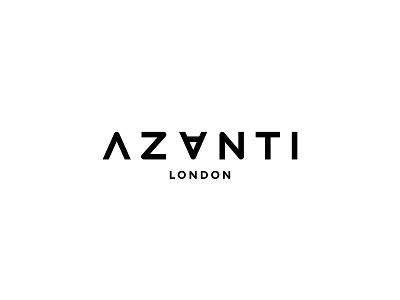 Azanti London branding design fashion brand graphic design logo minimal typography
