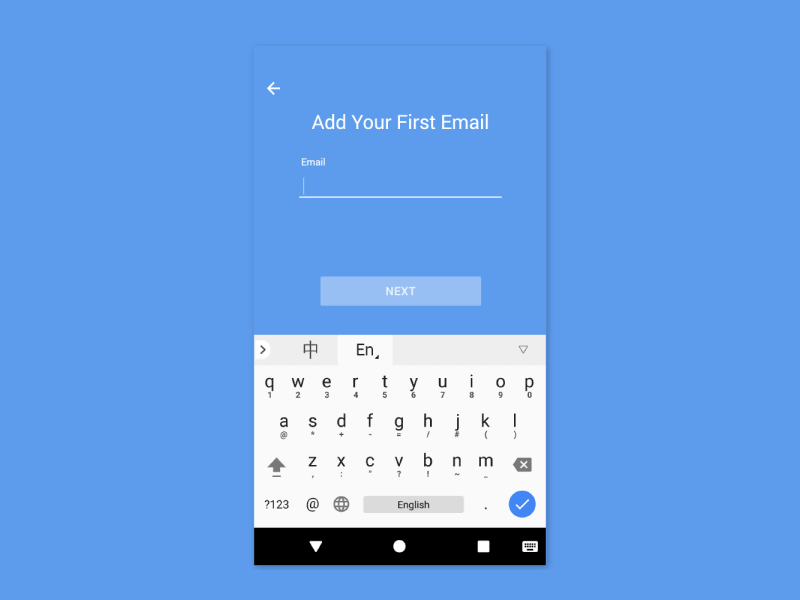 Email Login Re-design