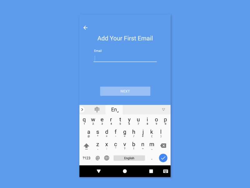 Email Login Re-design ae animation blue email gif log in material design mobile ui ux