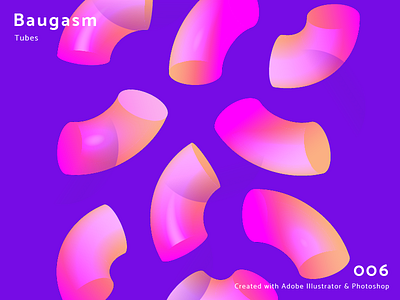Baugasm Poster 006 abstract baugasm gradient poster