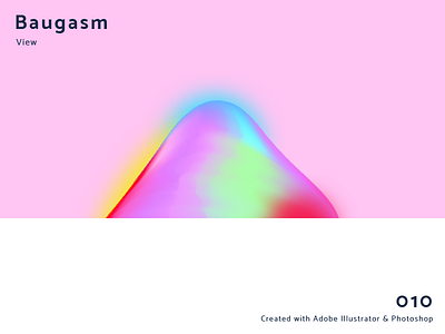 Baugasm Poster 010 abstract baugasm gradient illustrator pink poster