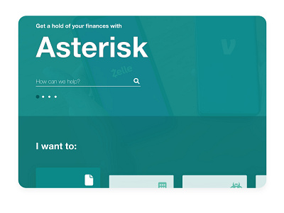 Asterisk - Financial Institution Site branding design ui uiux ux