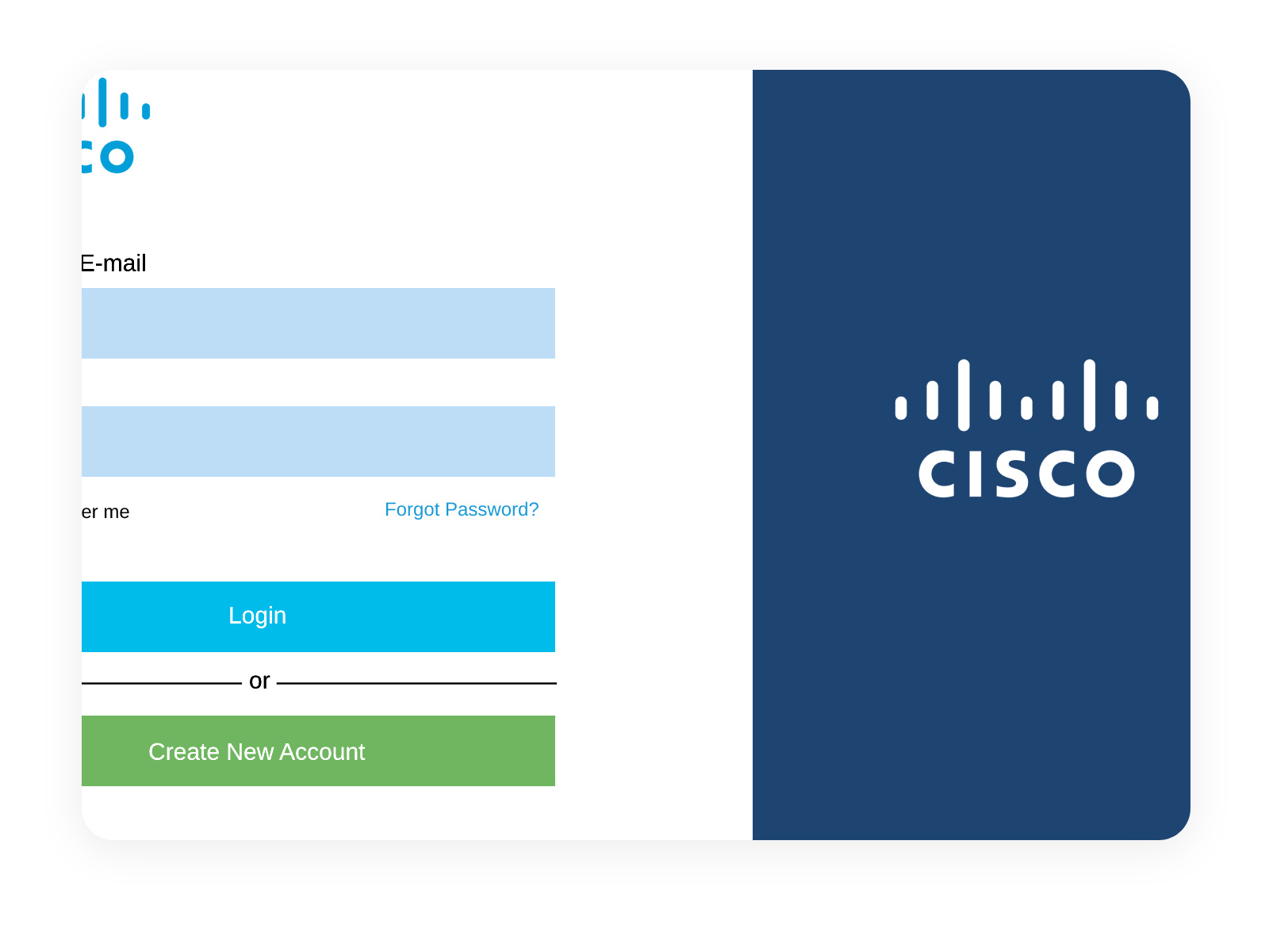 Cisco Login Portal by James Ojeniyi on Dribbble