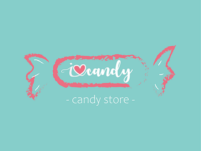 Candy Store Logo branding candy store logo design icon illustration illustrator logo minimal typography vector